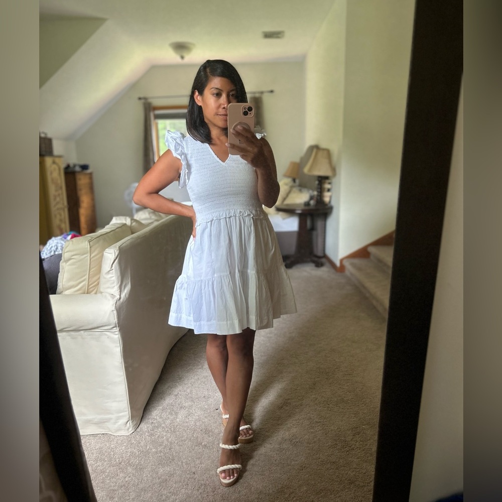 Elan Julie White Mini Dress